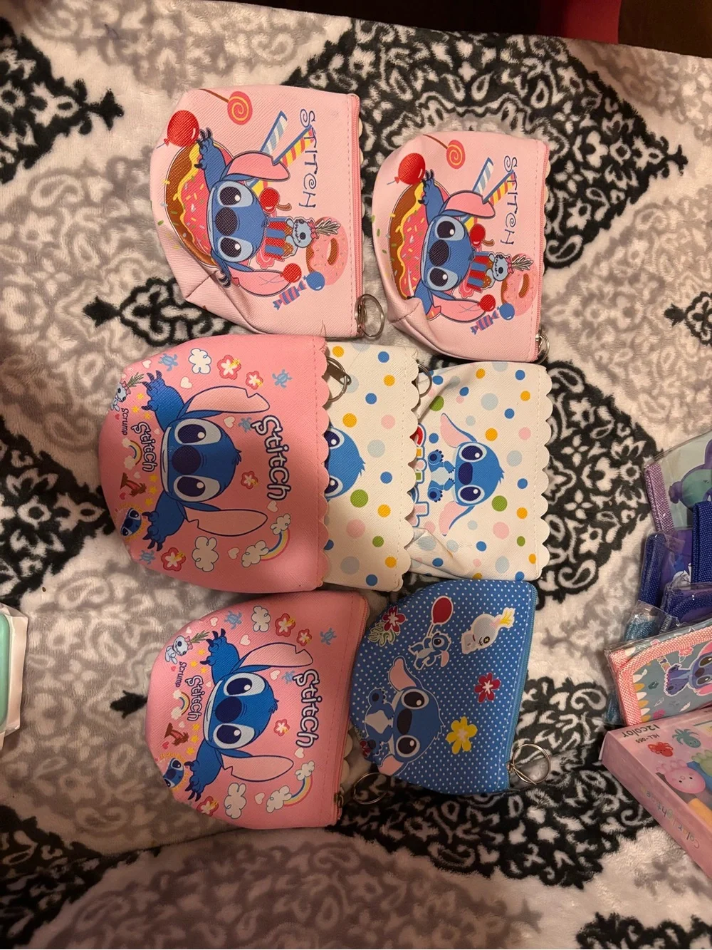 7 Stitch Pink Kids Coin Pouch – Cute Disney-Inspired Accessories